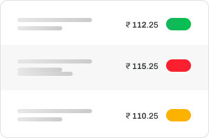 Polymart feature showing a list of polymer prices with status indicators for buyer inquiries.